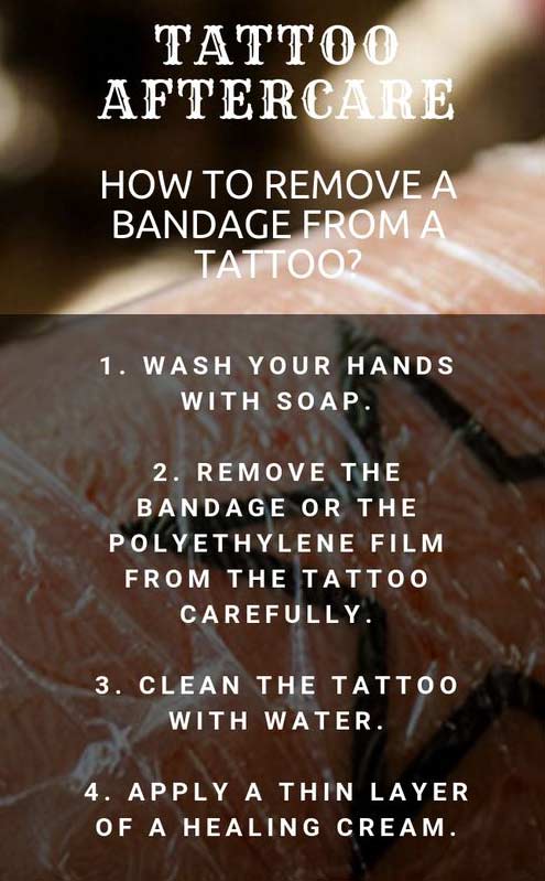 tattoo-bandage-removal-process