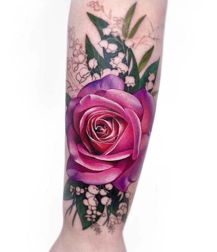 beautiful rose tattoos for girls