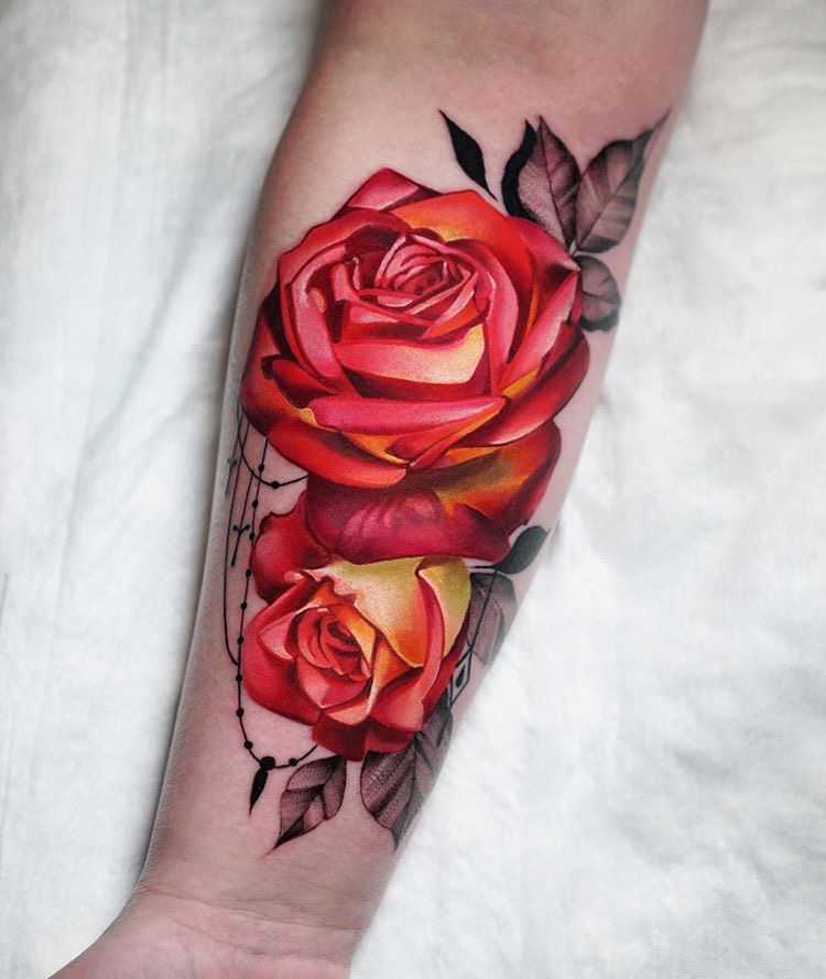 beautiful rose tattoo design 2020