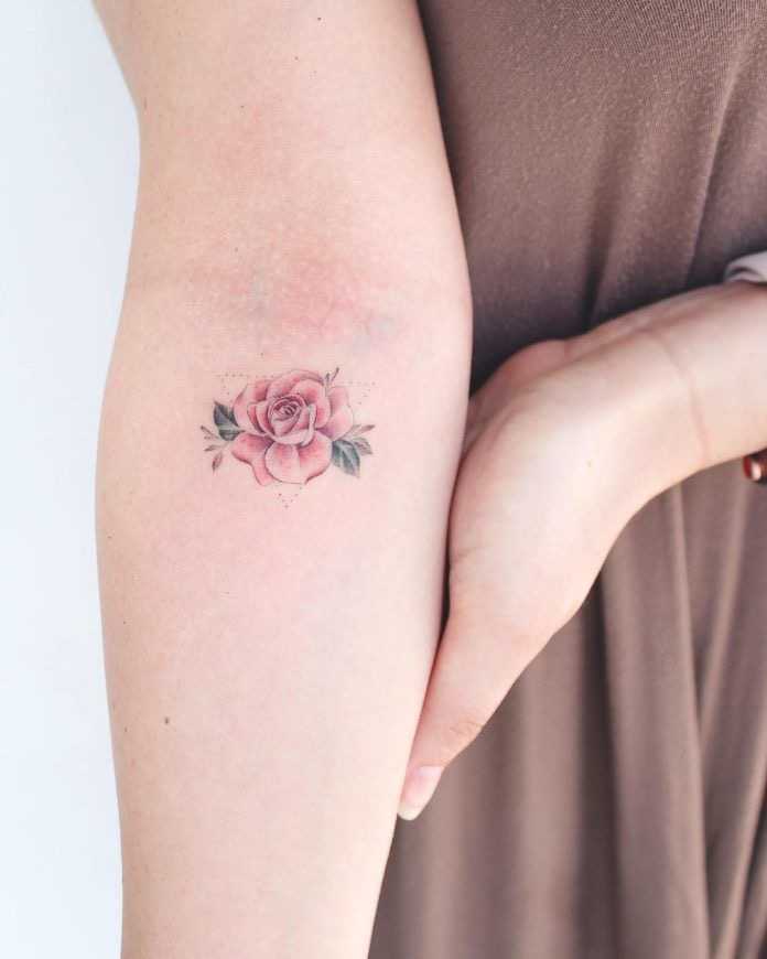 small rose tattoos for arms
