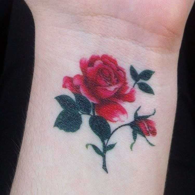 simple rose tattoos for girls