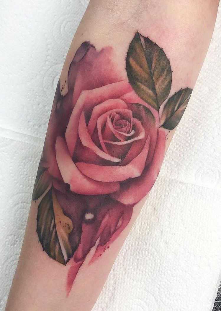cute rose tattoos for arms