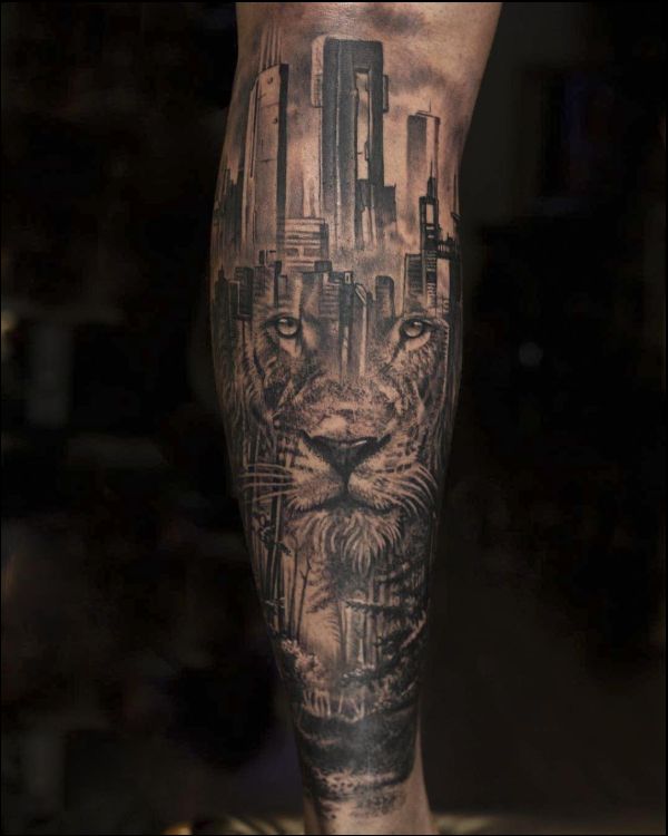 lion tattoos on arm