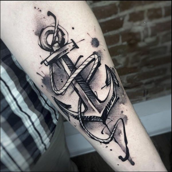 Anchor tattoos for arm