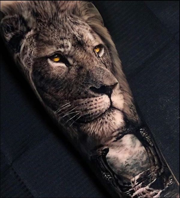 lion tattoos for arms