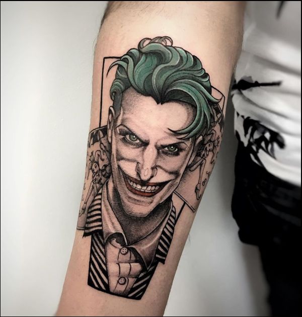 Joker arm tattoos