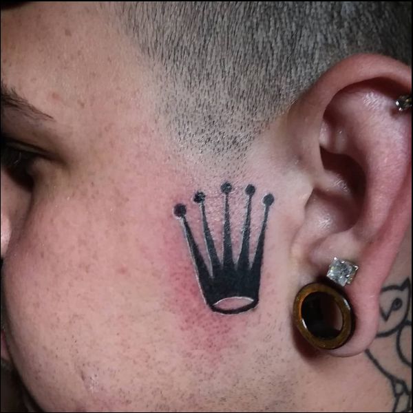 rolex crown tattoo