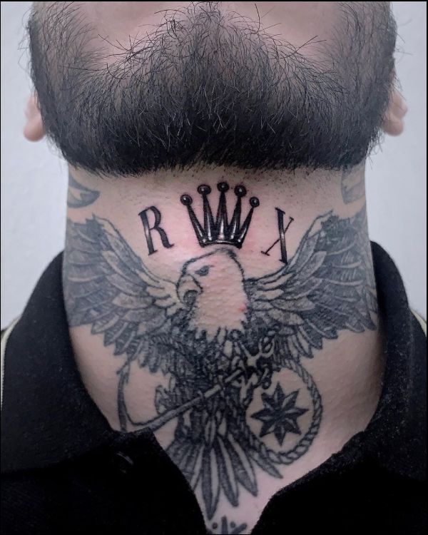 rolex tattoo designs on neck