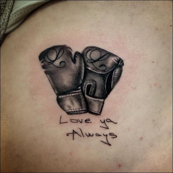 boxing glove tattoo