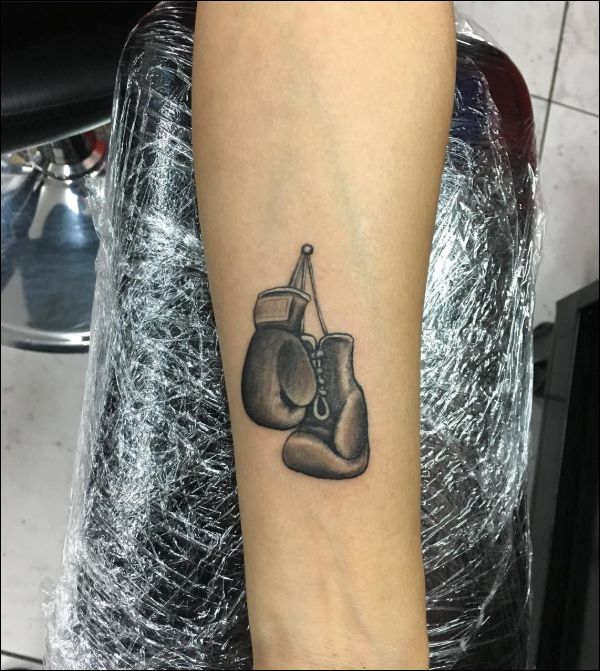 70 Boxing Gloves Tattoo Designs For Men  Swift Ink Ideas  Boxing gloves  tattoo Tattoo designs men Boxing tattoos