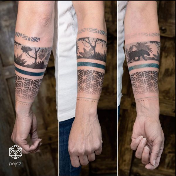 full armband tattoos for men