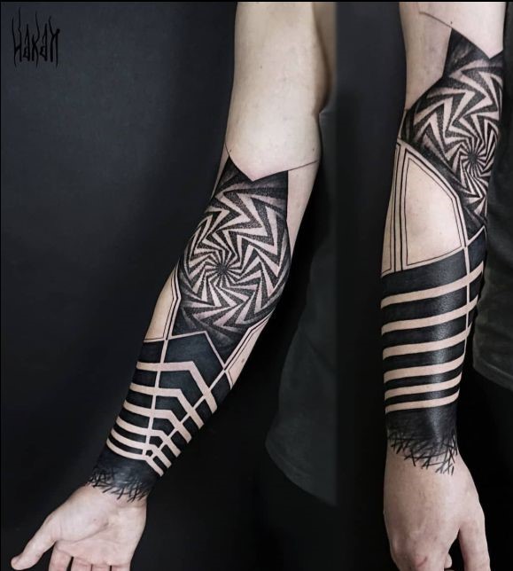 Large armband tattoos for men