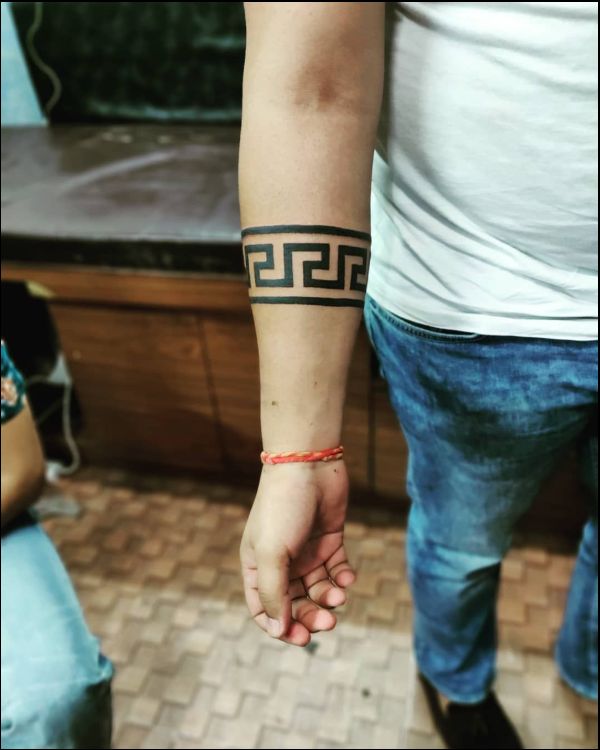 Simple armband tattoos