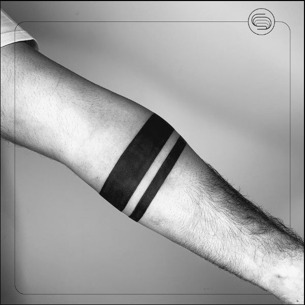 Black armband tattoos