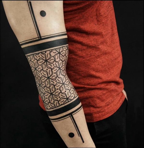 armband tattoos from elbow
