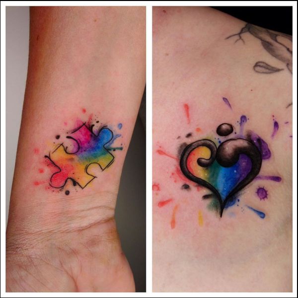 autism awareness tattoo designs for couple