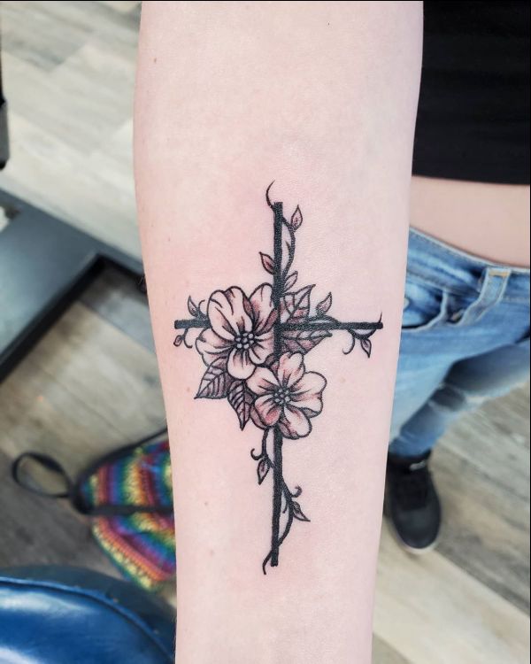 unique cross tattoos