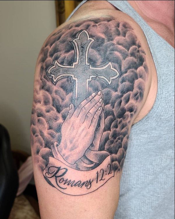 cross on hand tattoos