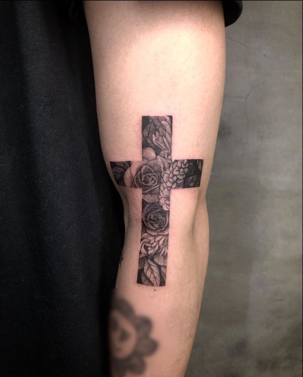 catholic crosses tattoos