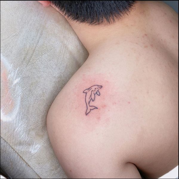 unique dolphin tattoos