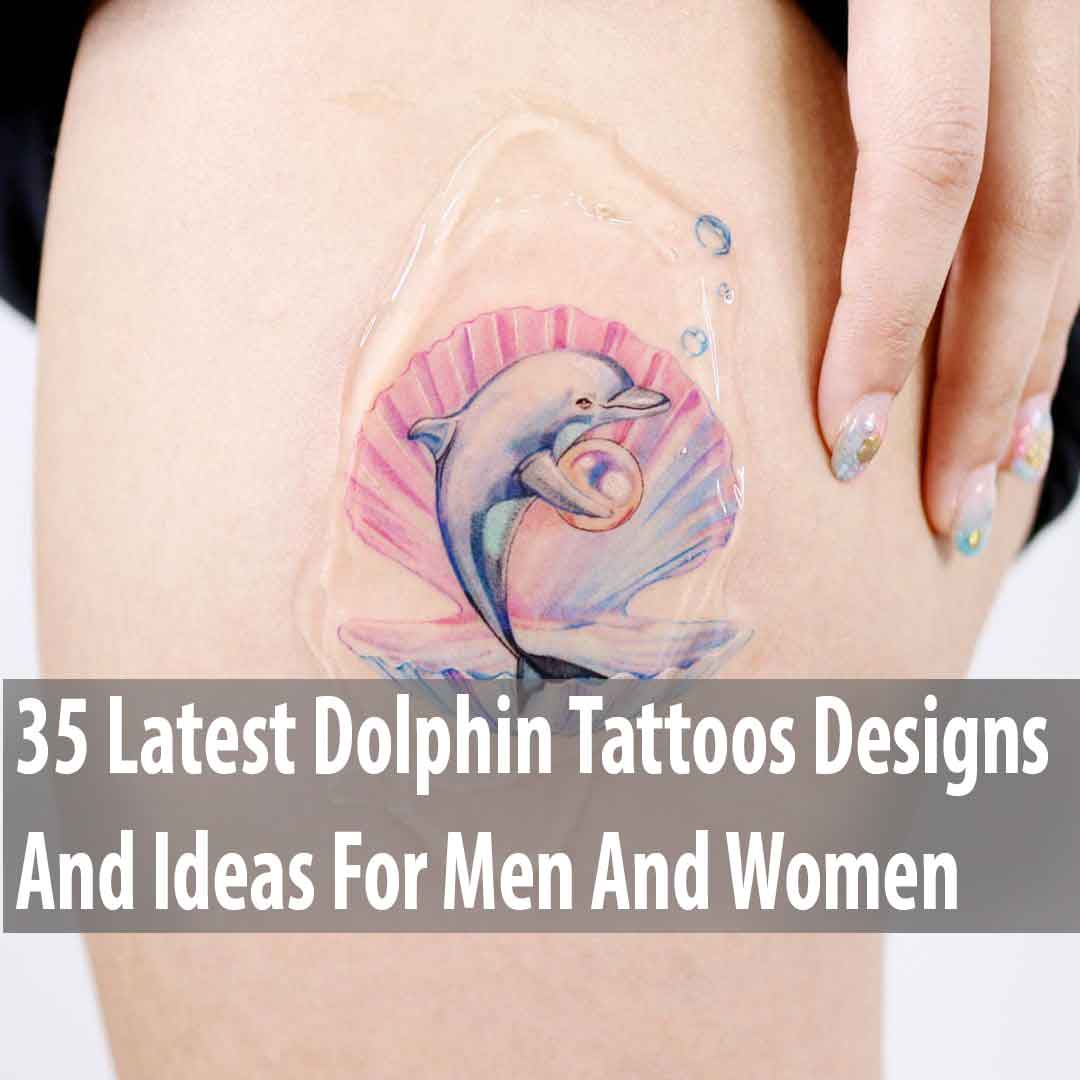 Dolphin Tattoo For Ankle Photo - Draw Dolphin Tattoo Png - Free Transparent  PNG Download - PNGkey
