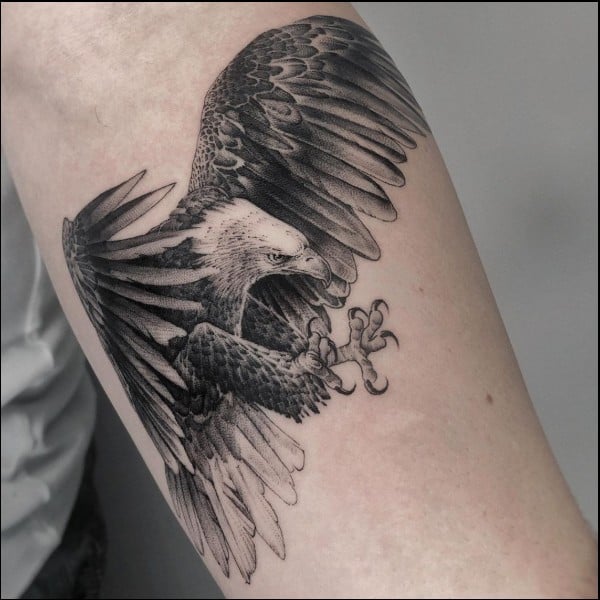 Eagle arm tattoos