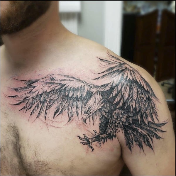 Update 69+ eagle tattoo on shoulder latest - in.eteachers