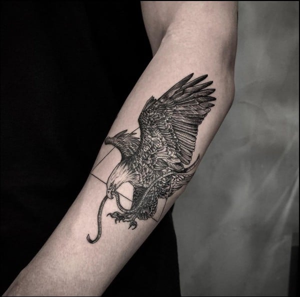flying eagle tattoos