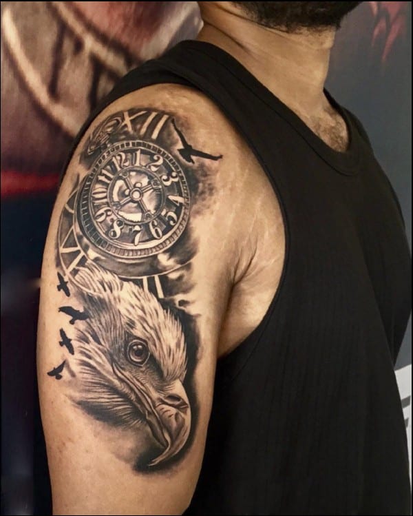 eagle tattoos on arm
