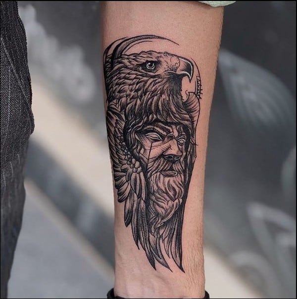 eagle tattoos forearm