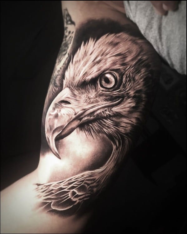 eagle tattoos on hand