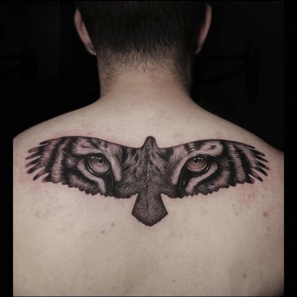 eagle tattoos on back