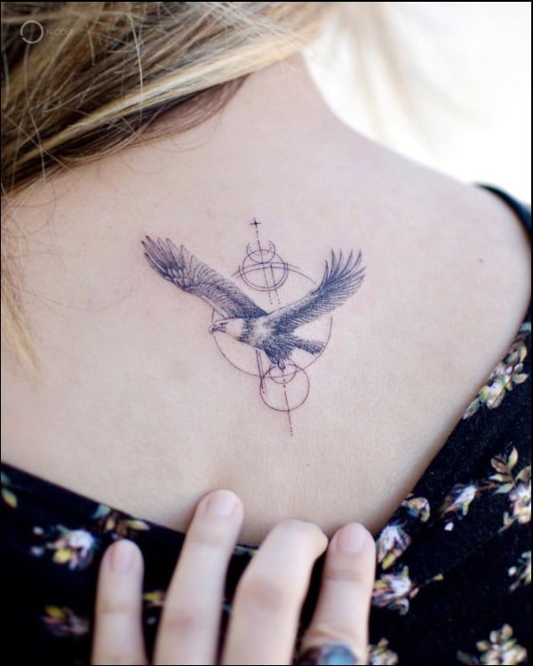 Best eagle tattoos on back