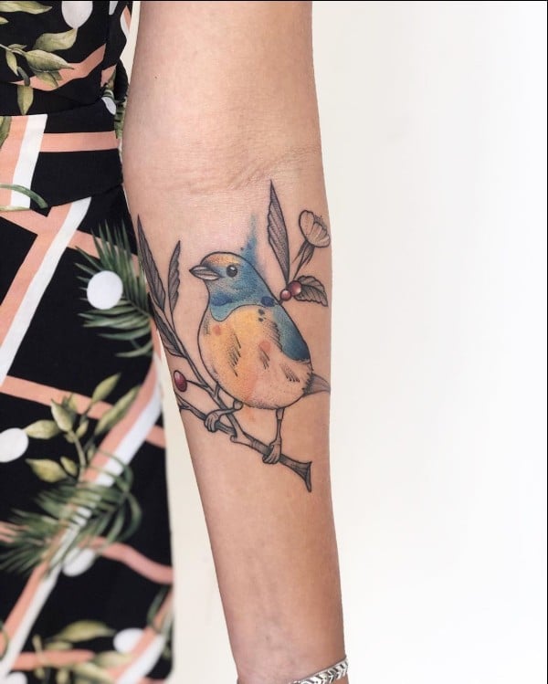 traditional bird tattoo