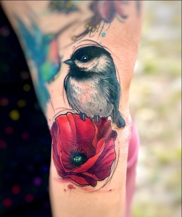cardinal bird tattoo
