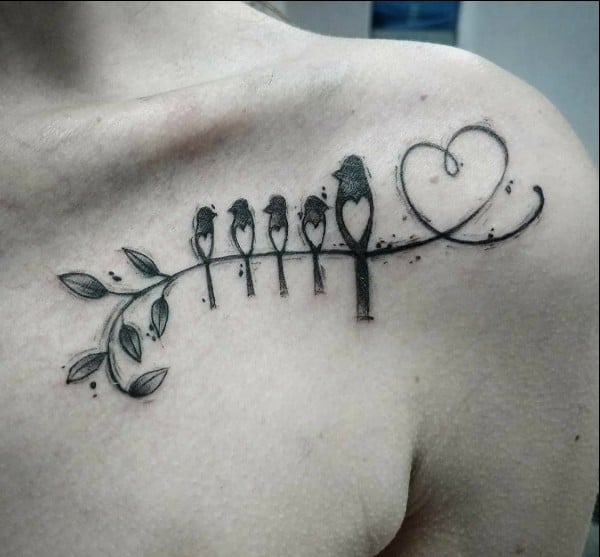 birds family tattoos