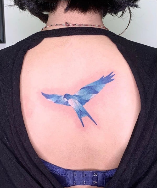 huelga bird tattoo