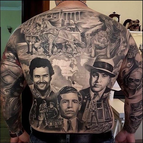 back tattoos mexican