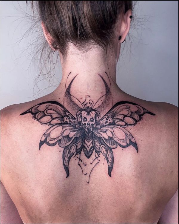 back neck tattoos for females