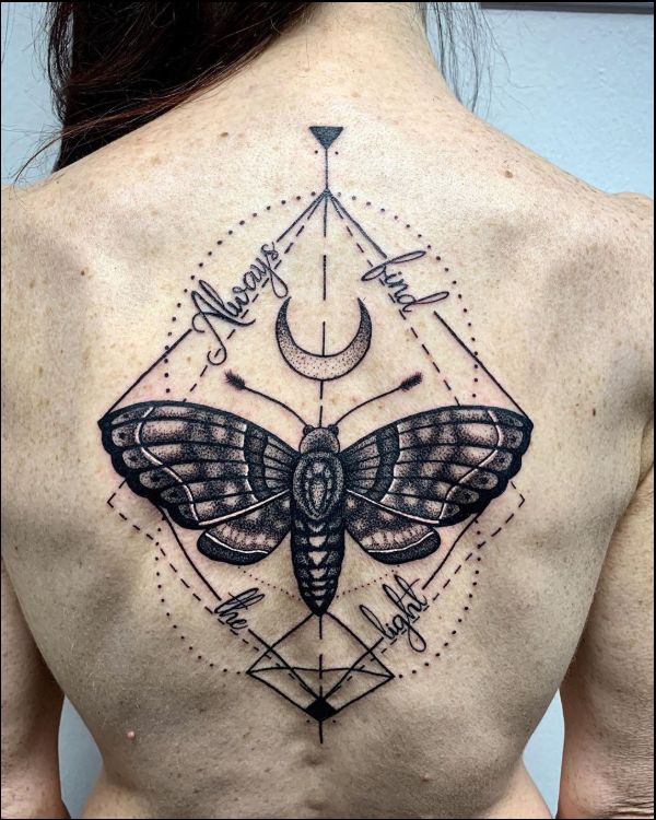 back tattoos with butterflies
