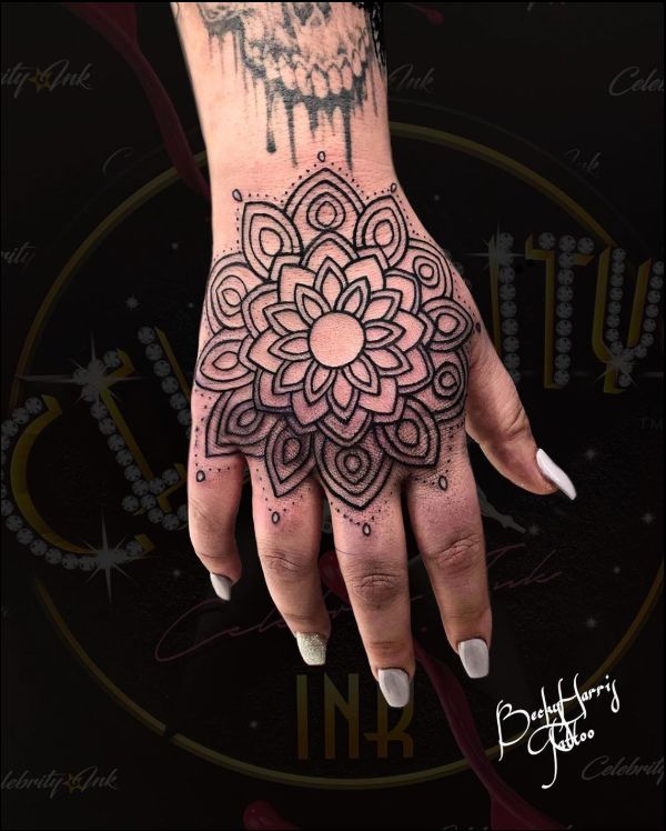 buddhist hand tattoos