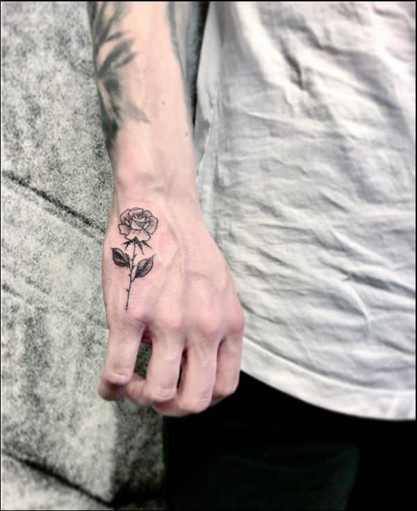 side hand tattoos