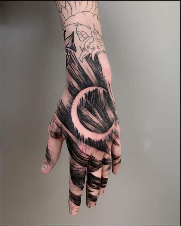 man hand tattoos