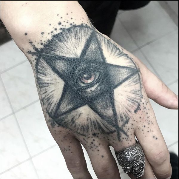 star hand tattoos