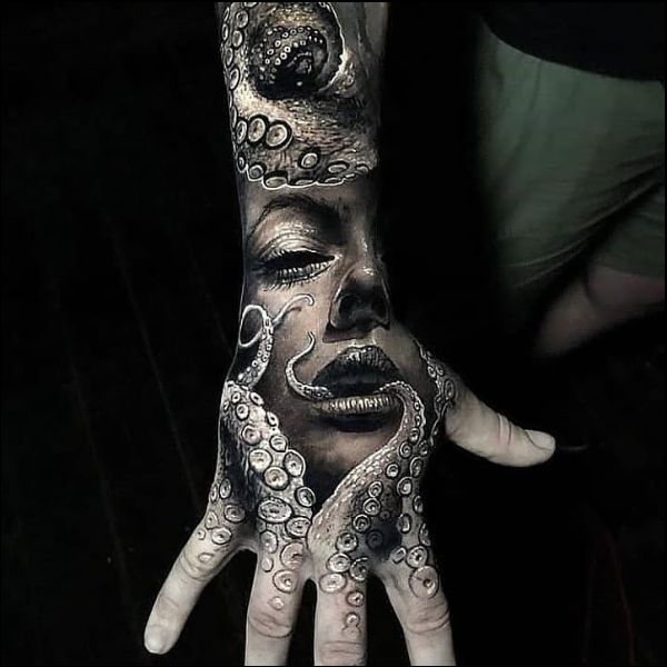 unique hand tattoos