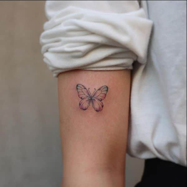 butterfly tattoo small simple