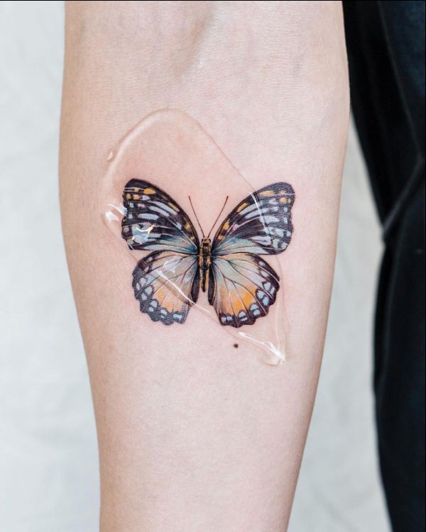 butterfly tattoos color