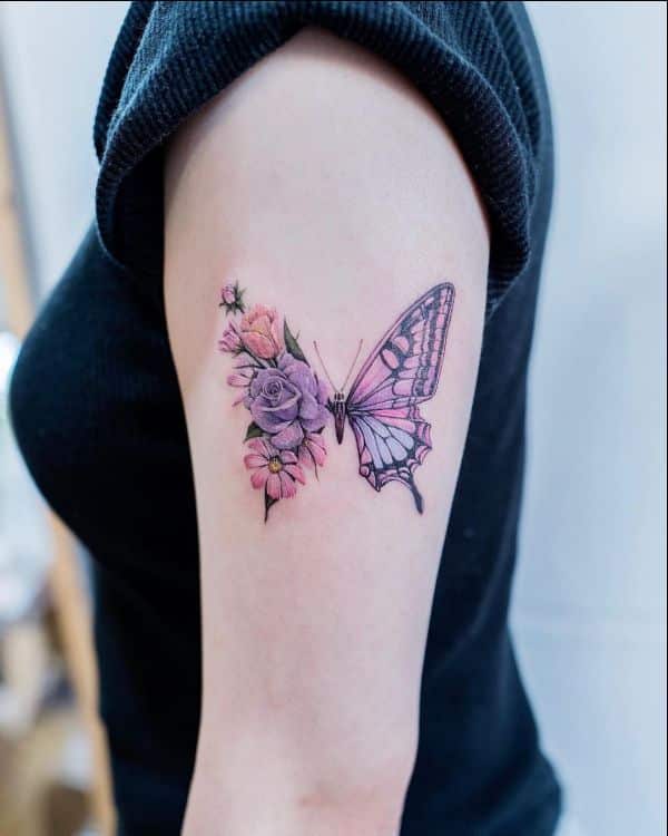 butterfly tattoo sleeve women