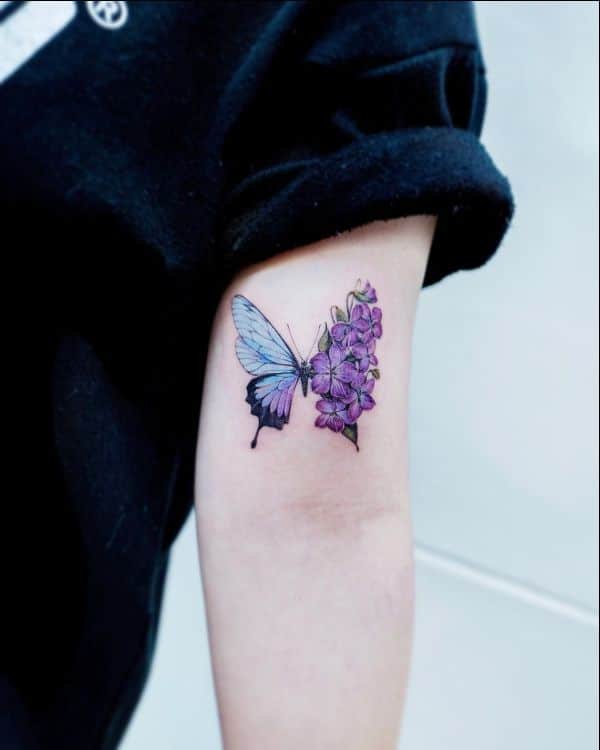 butterfly tattoos blue