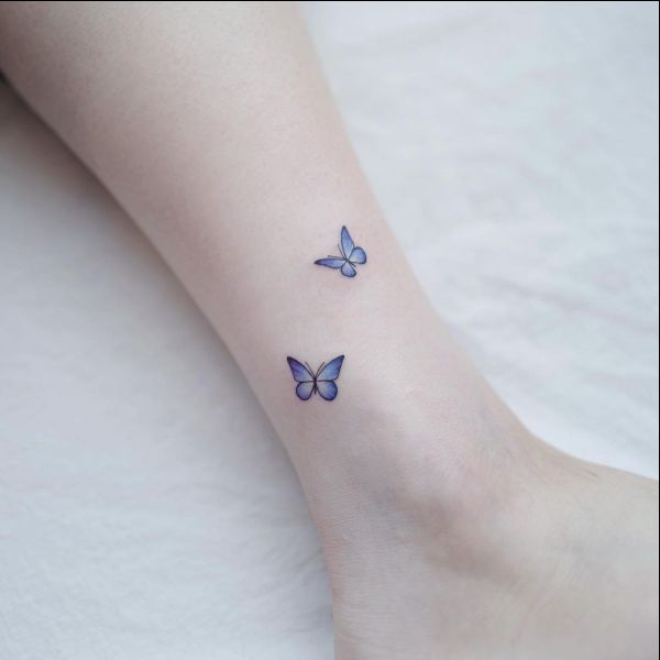 Tiny butterfly tattoos